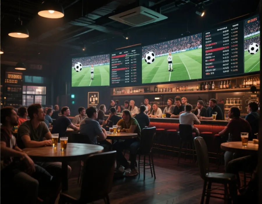 商业场所世界杯观赛示意图